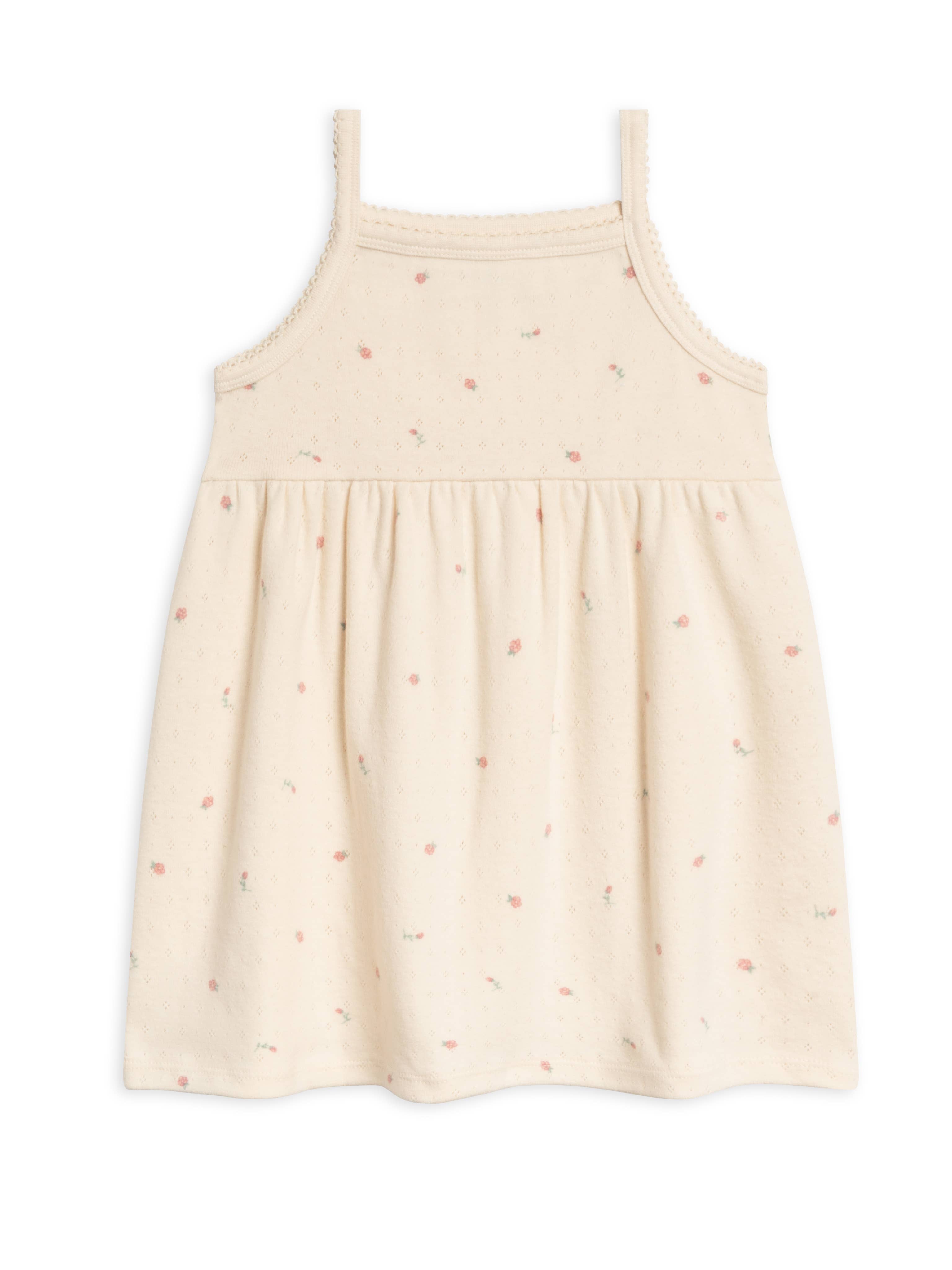 Organic Kids Belle Pointelle Tank Dress - Pia Floral
