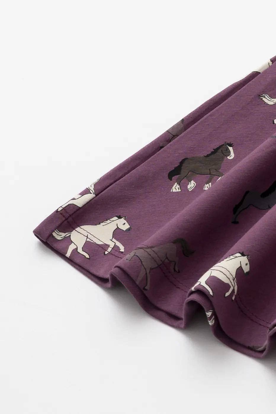 Back to School Long Sleeve Let's Dance Dress Fall Horses