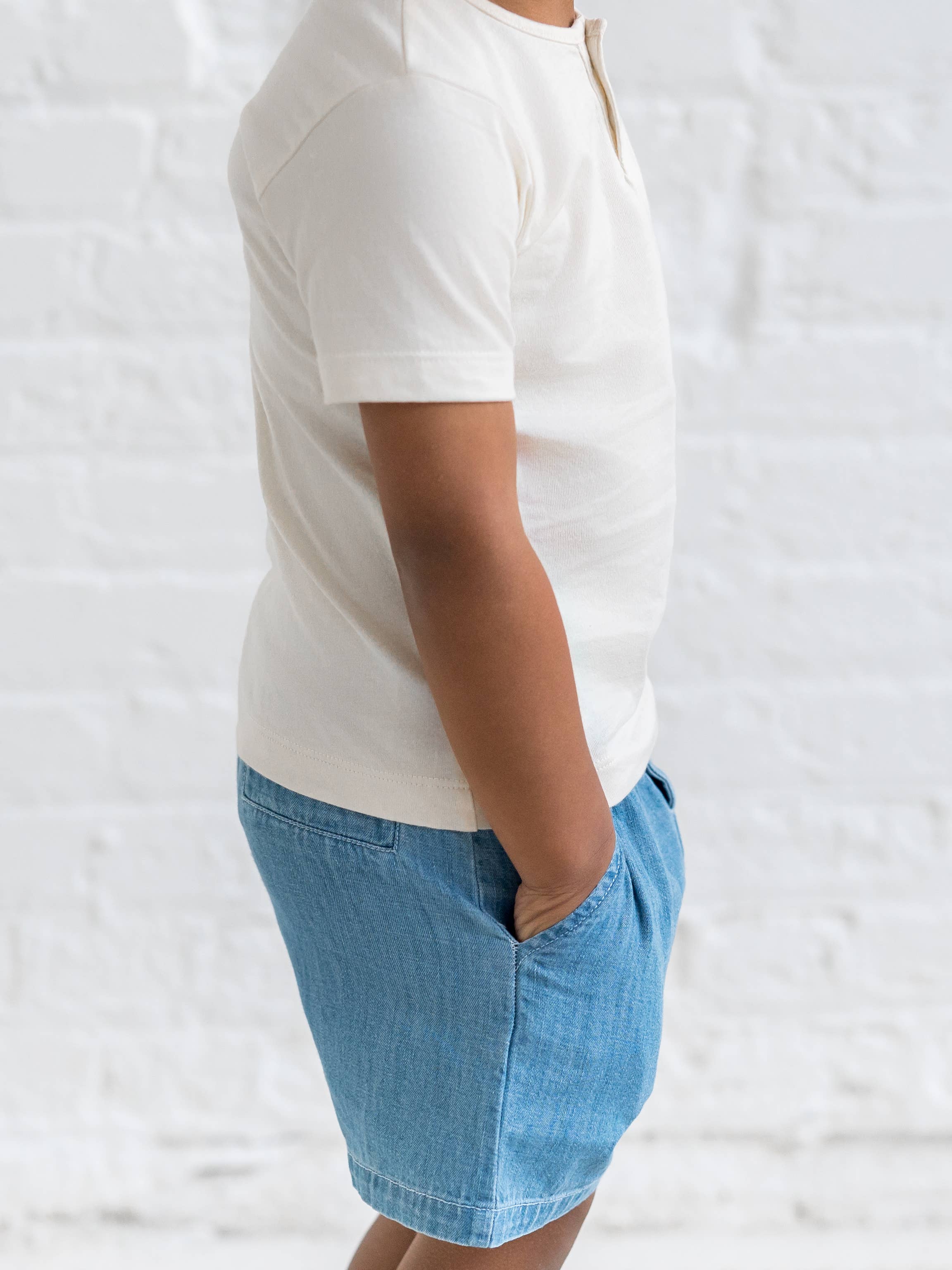 Organic Baby & Kids Luke Chambray Shorts