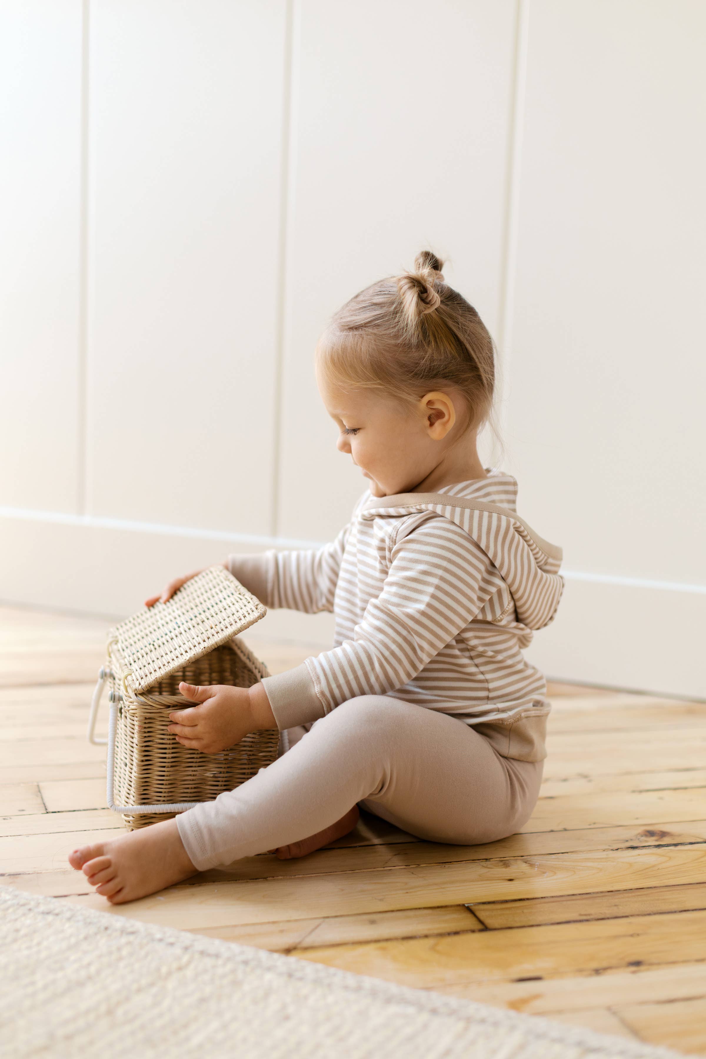 Madison Hooded Pullover - Stripe Collection: Ballet Stripe