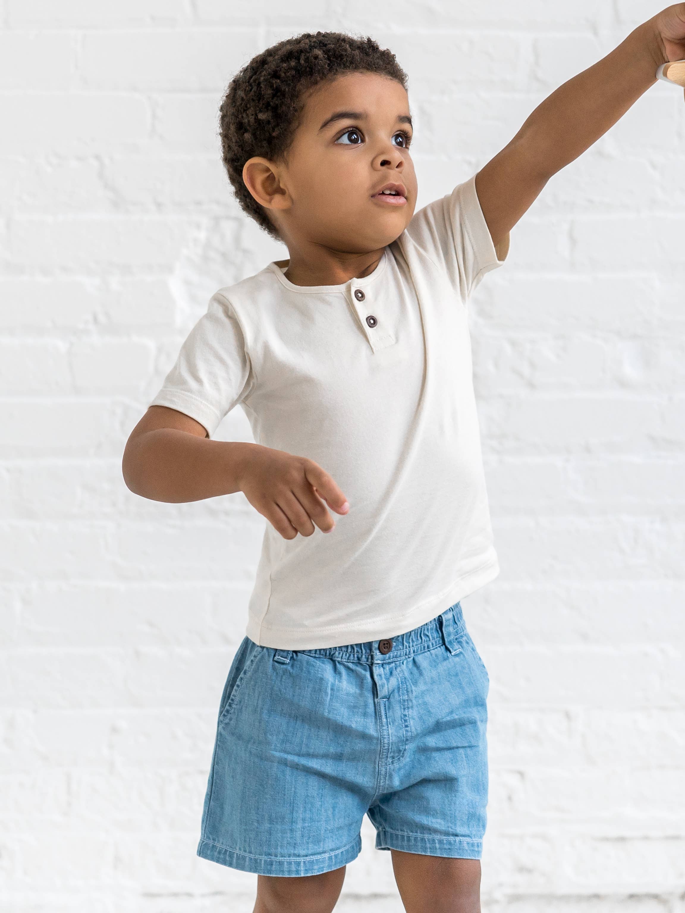 Organic Baby & Kids Luke Chambray Shorts
