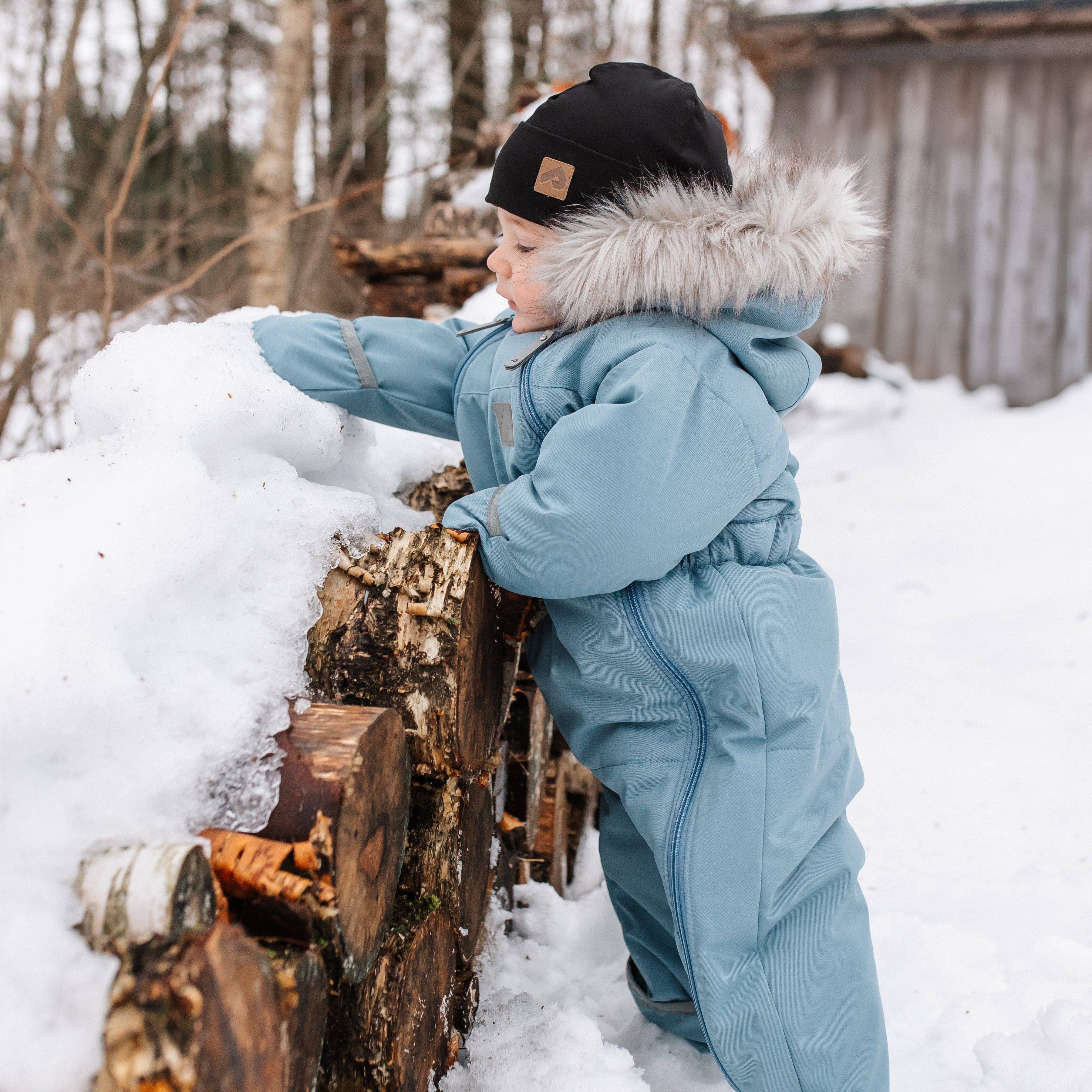 One piece baby snowsuit - Glacier