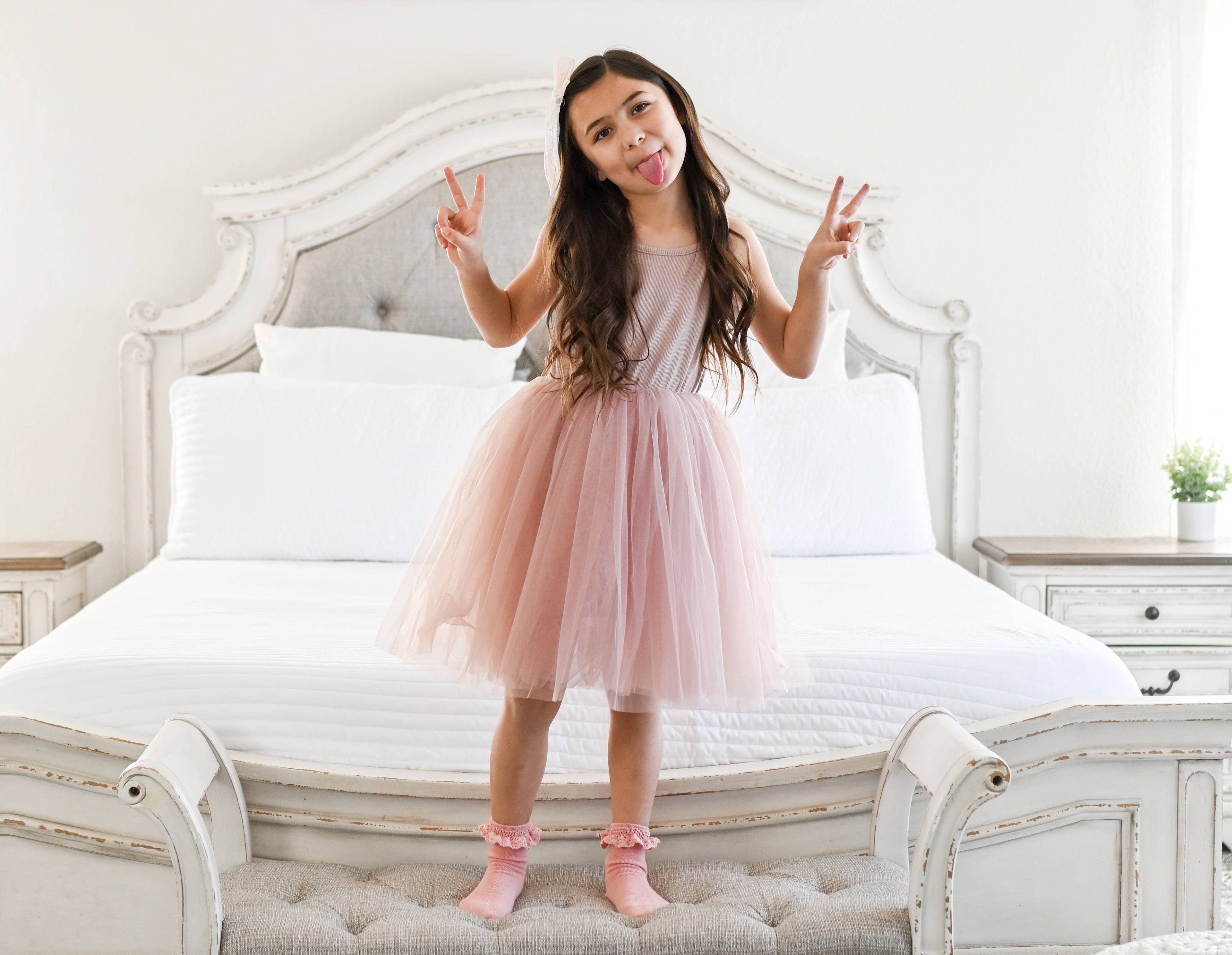 The Parker Dress - Blush Pink