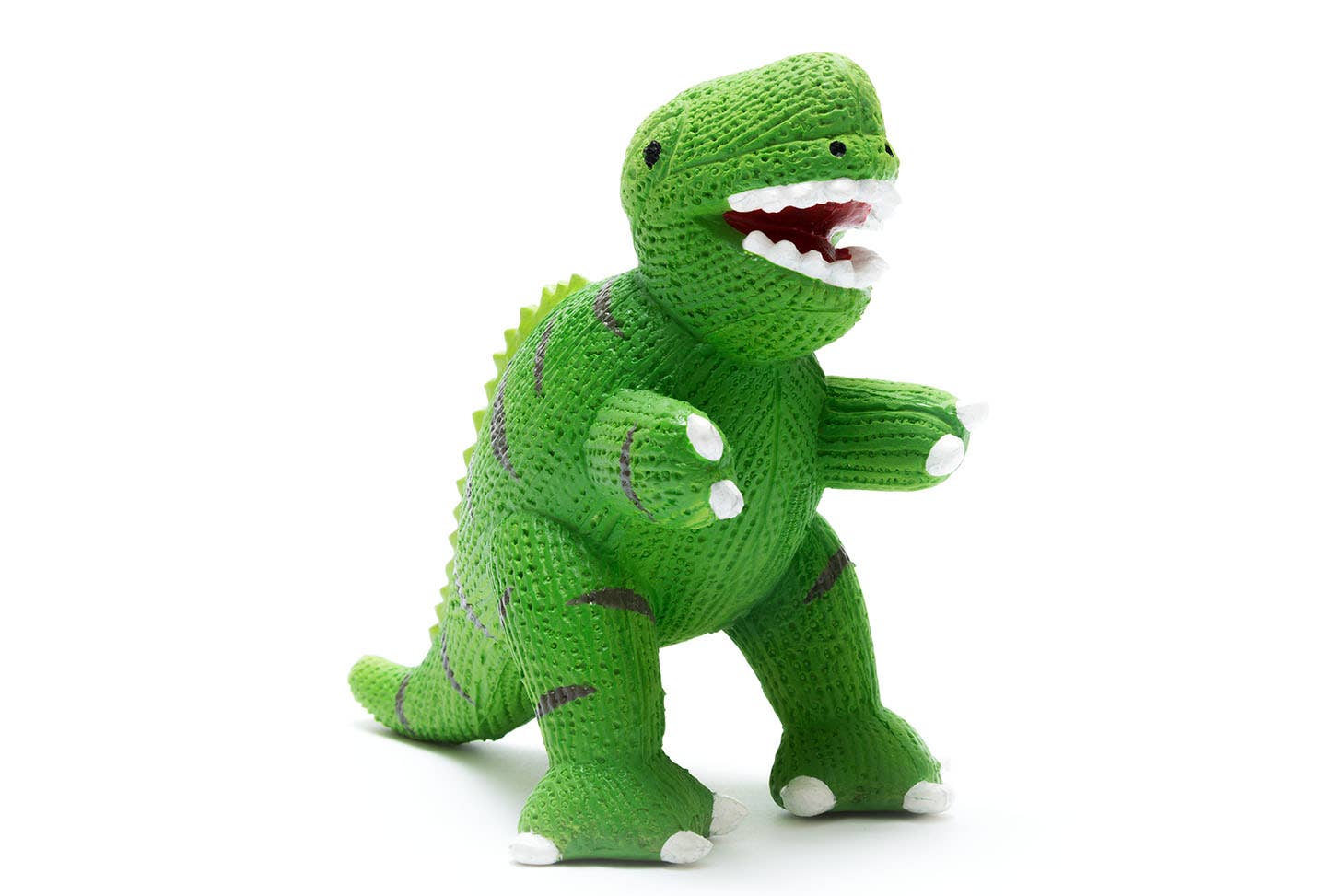 Jouet dinosaure T-Rex vert en caoutchouc naturel, jouet de bain, anneau de dentition
