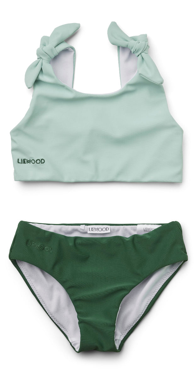 Bow Bikini Set-Dusty Mint/Garden Green