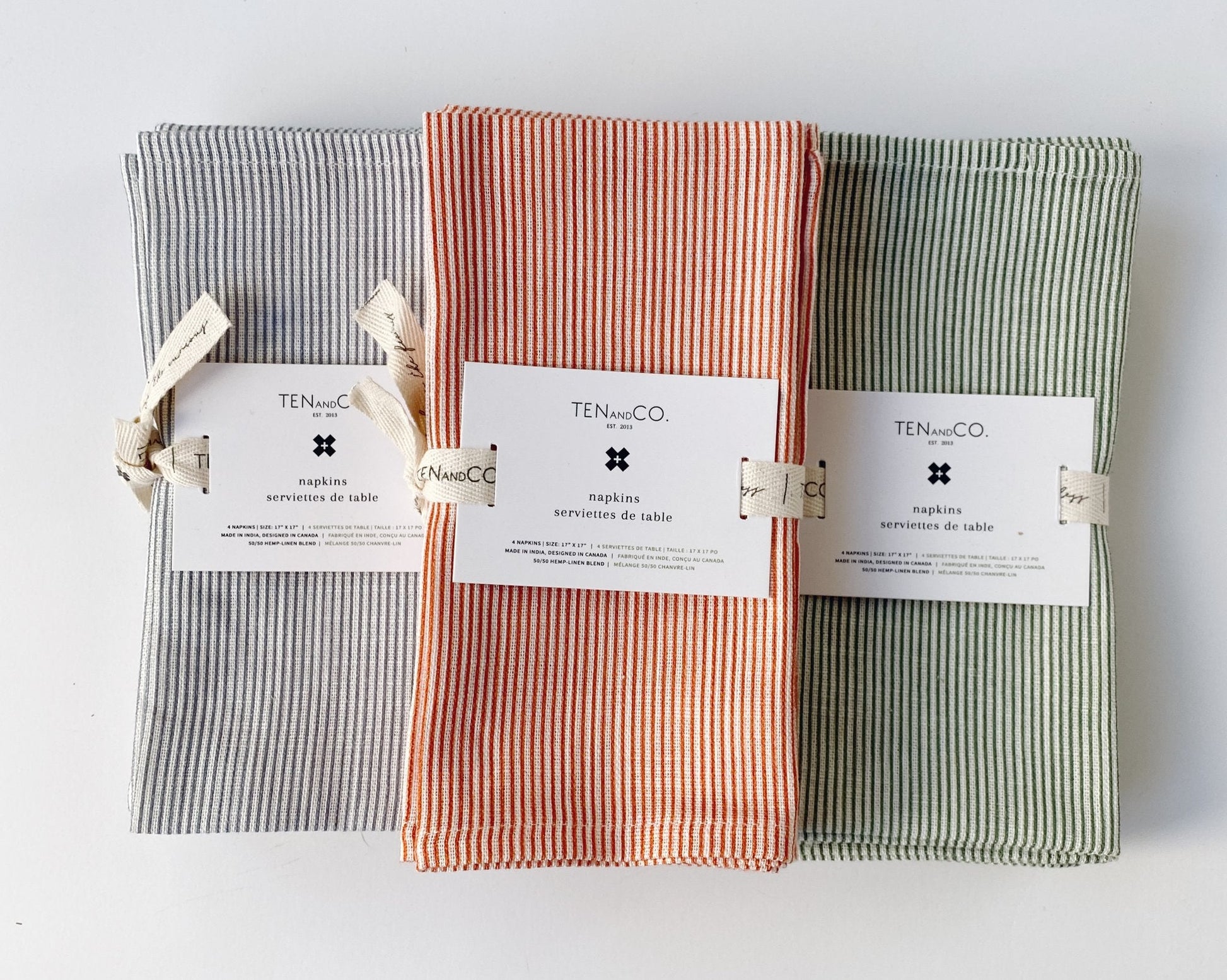 Striped Reusable Everyday Napkins