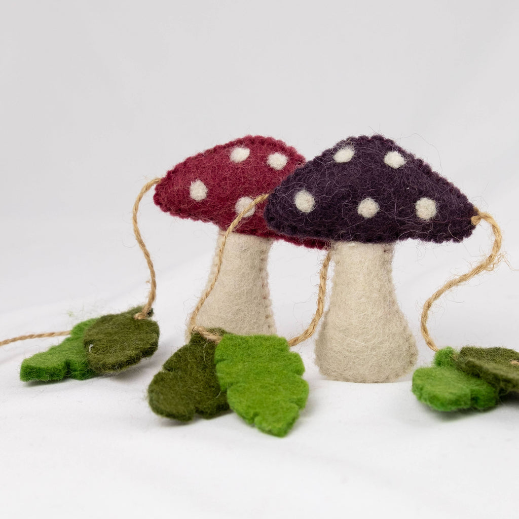 Garland - Wall Décor - Multicolor Spotted Mushroom