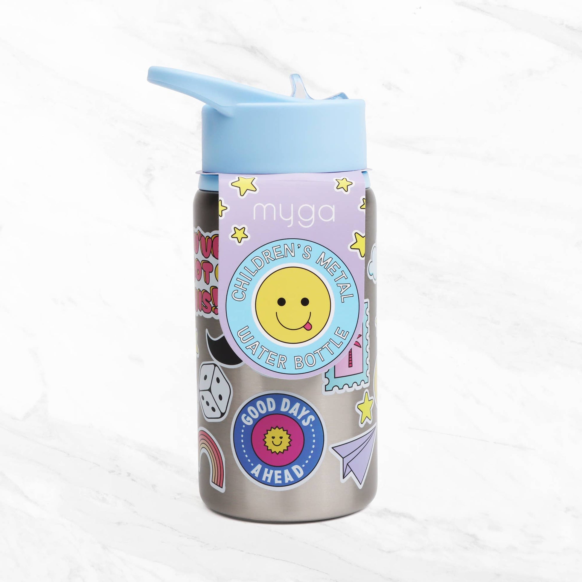 Children’s Sticker Splash  Metal Water Bottle