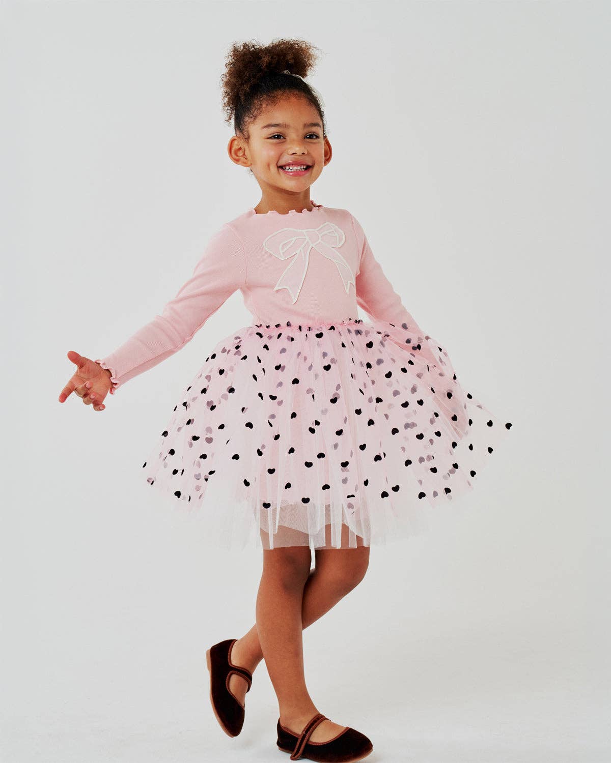 Heart Bow Tutu: Peach / 5