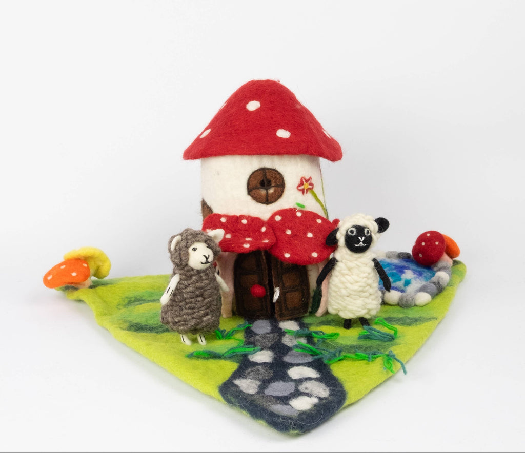 Finger Puppets - Activity Kit - Felt Magic Mushroom House