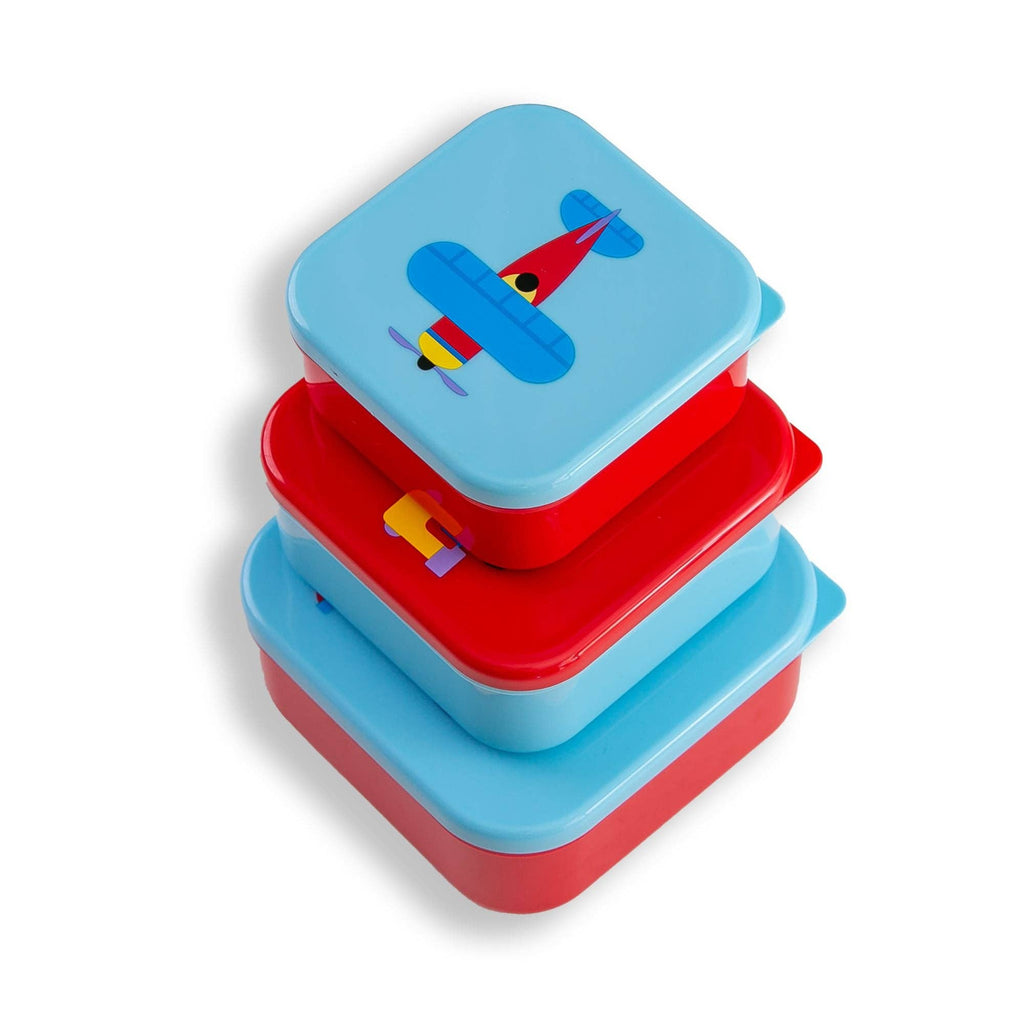 Trains, Planes & Trucks Nested Snack Containers