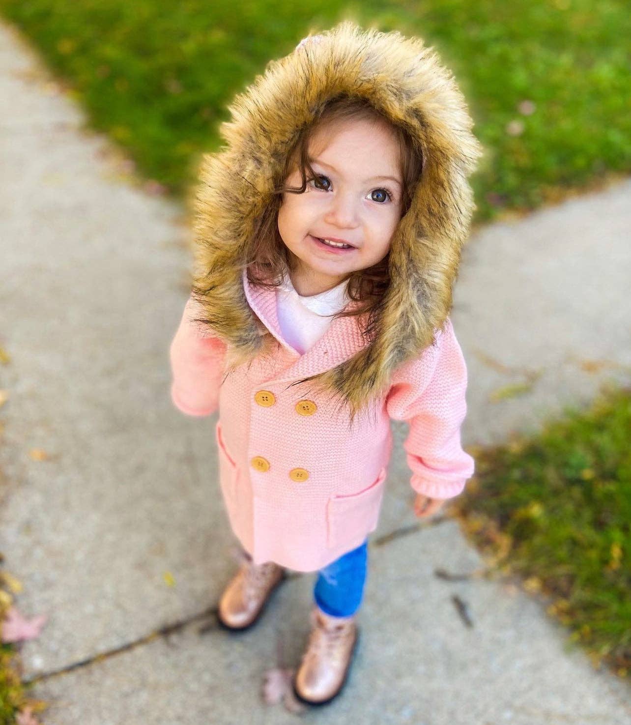 Isabella Ivy Knit Cardigan: Pink