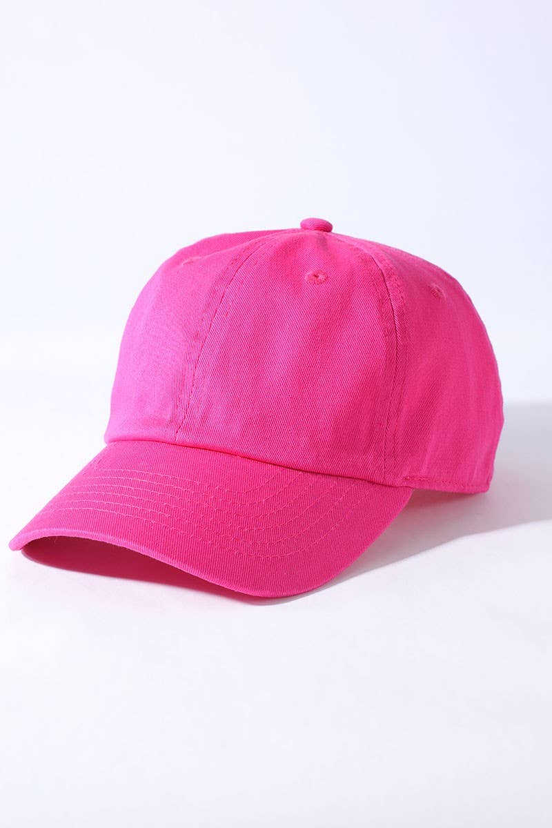 Kids Washed Low Profile Cotton Baseball Cap: ROYAL BLUE / Kids 2-4 years