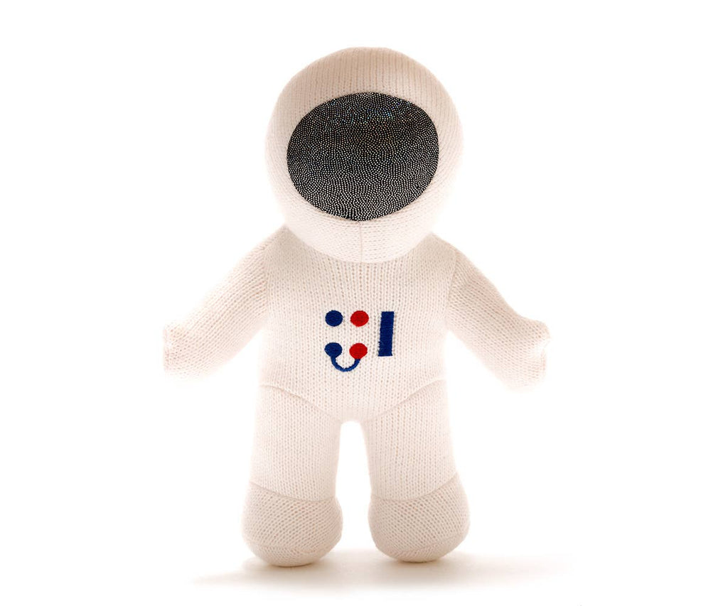 Knitted Astronaut Teddy Soft Toy