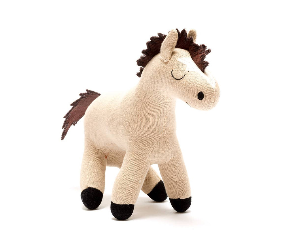 Horse Cuddly Toy, Knitted Organic Cotton