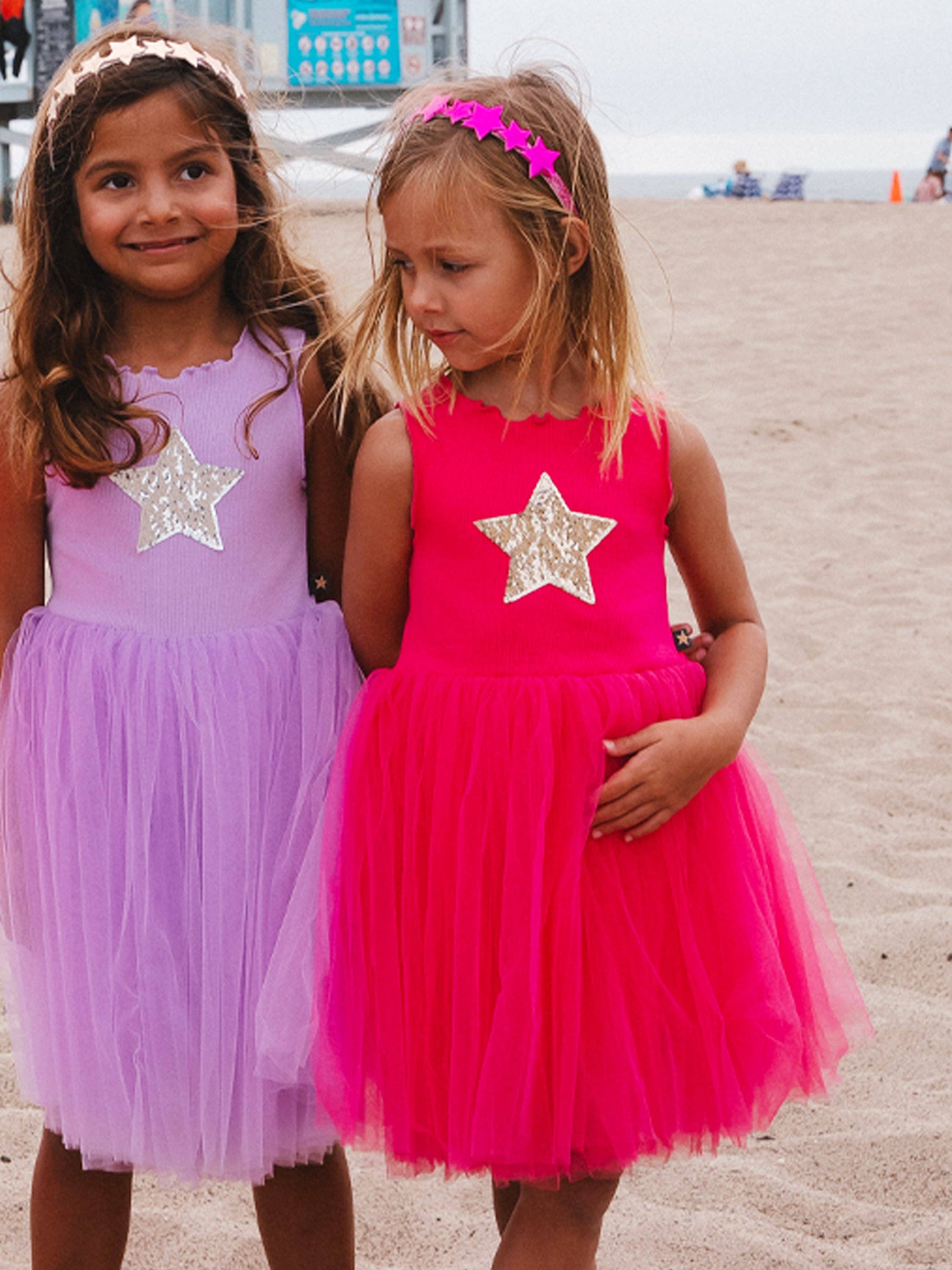 PH Star Tutu Dress: Purple