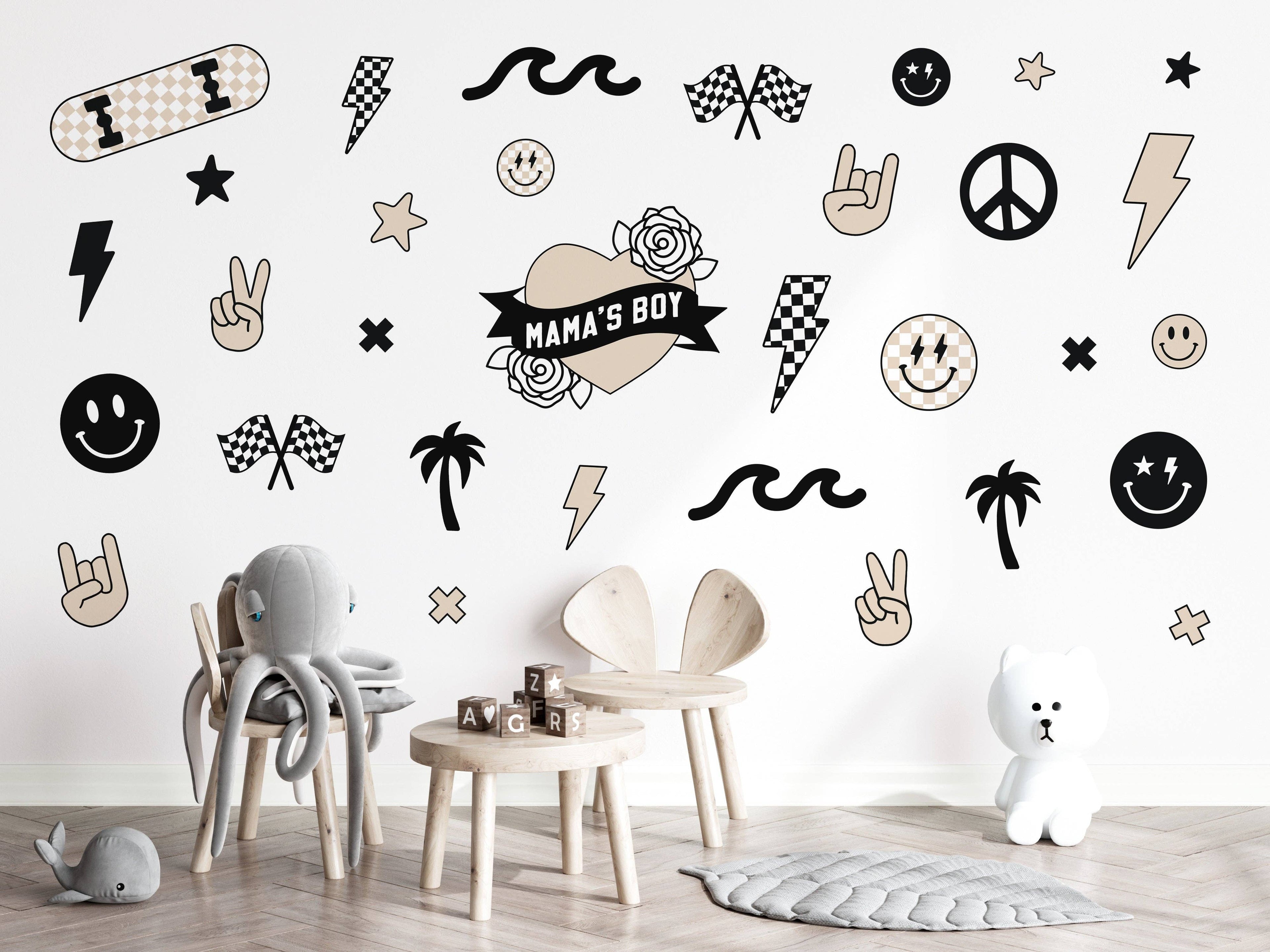Peel & Stick Fabric Wall Stickers - Boyhood