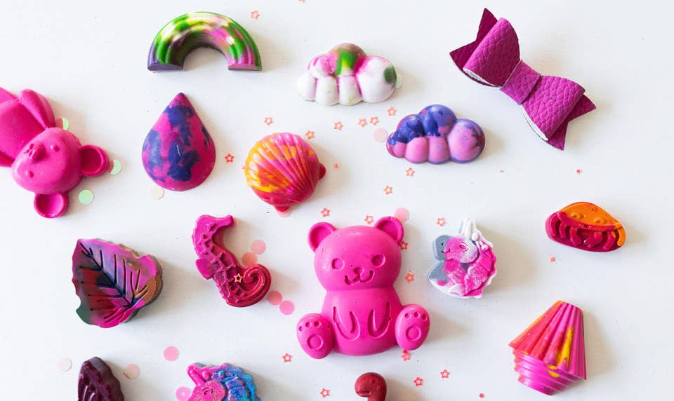 Handmade Crayons - DINO THEME - Crayons faits à la main