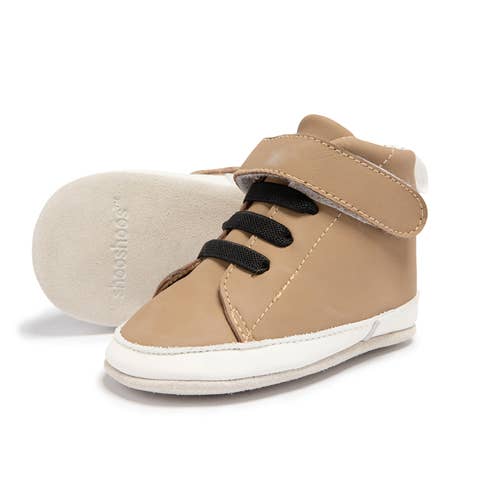 MR MUSTARD - SHOOSHOOS BABY SHOES SNEAKERS BOOTIE: Brown