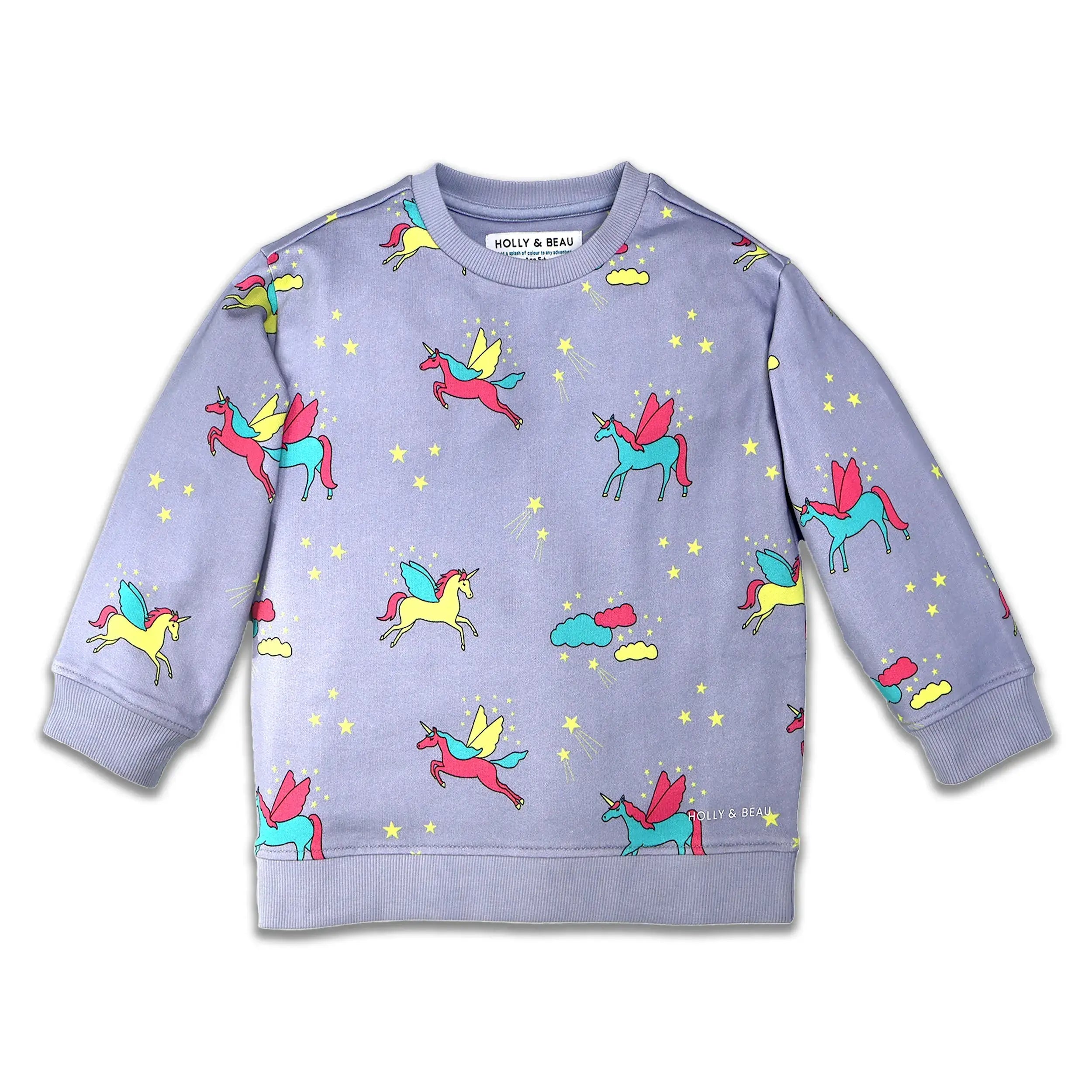 Organic Cotton Unicorn Kids Sweatshirt