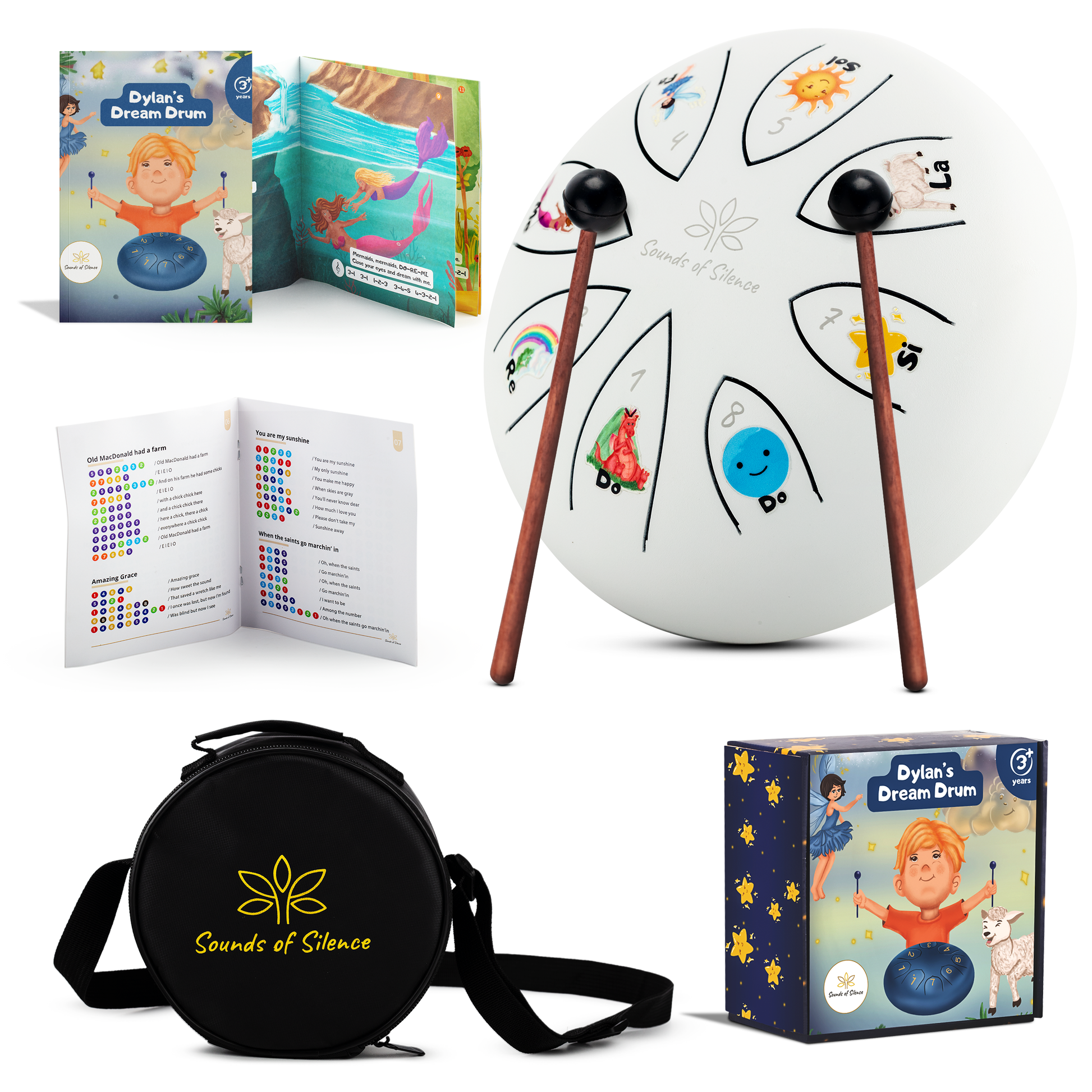 Dylan's Dream Drum Steel Tongue Drum Songbook, Bedtime Story