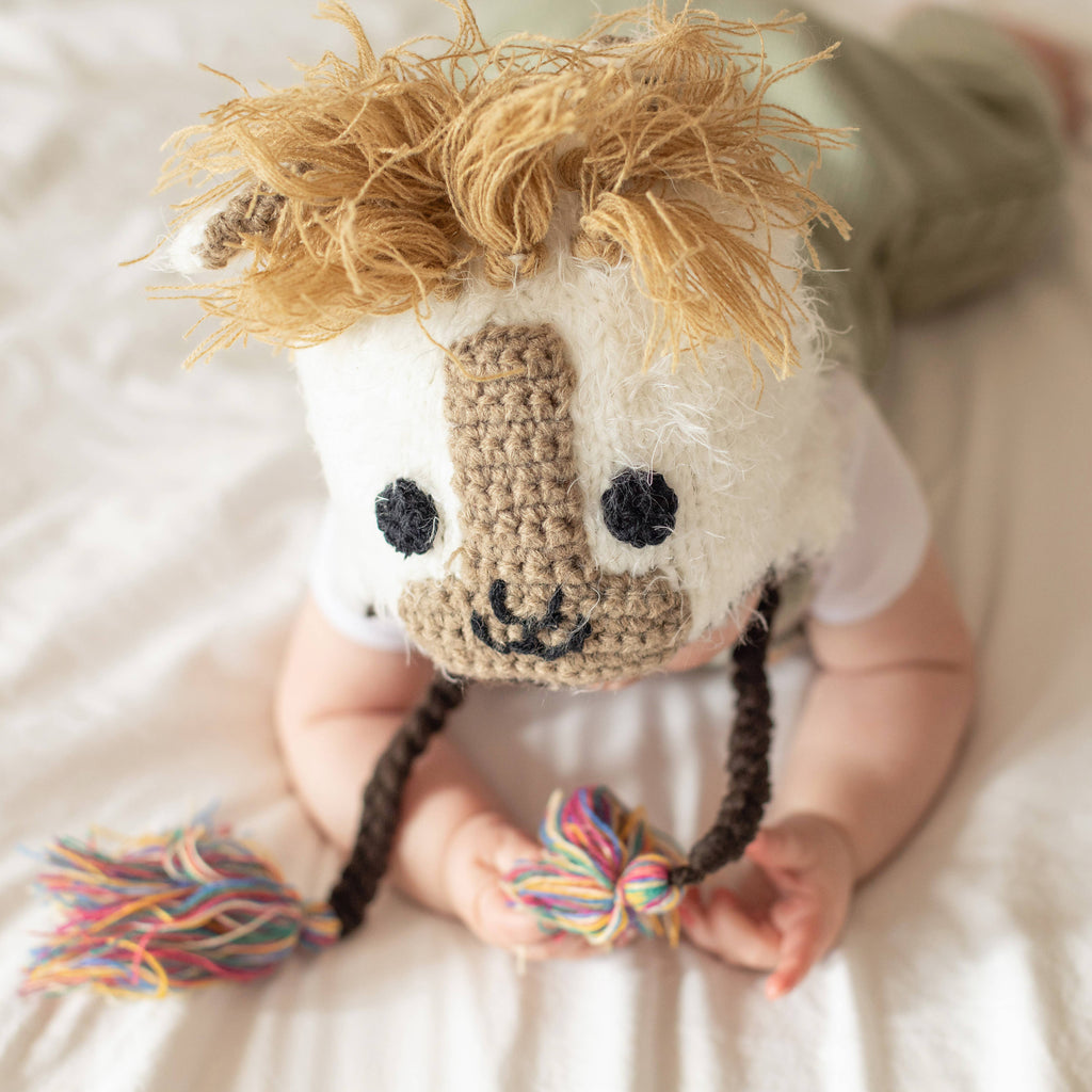 Llama Beanie Hat Baby & Kids: M (6-24 Months)