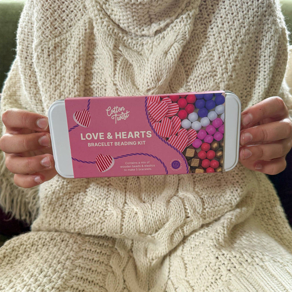 Love & Hearts Bracelet Bead Kit