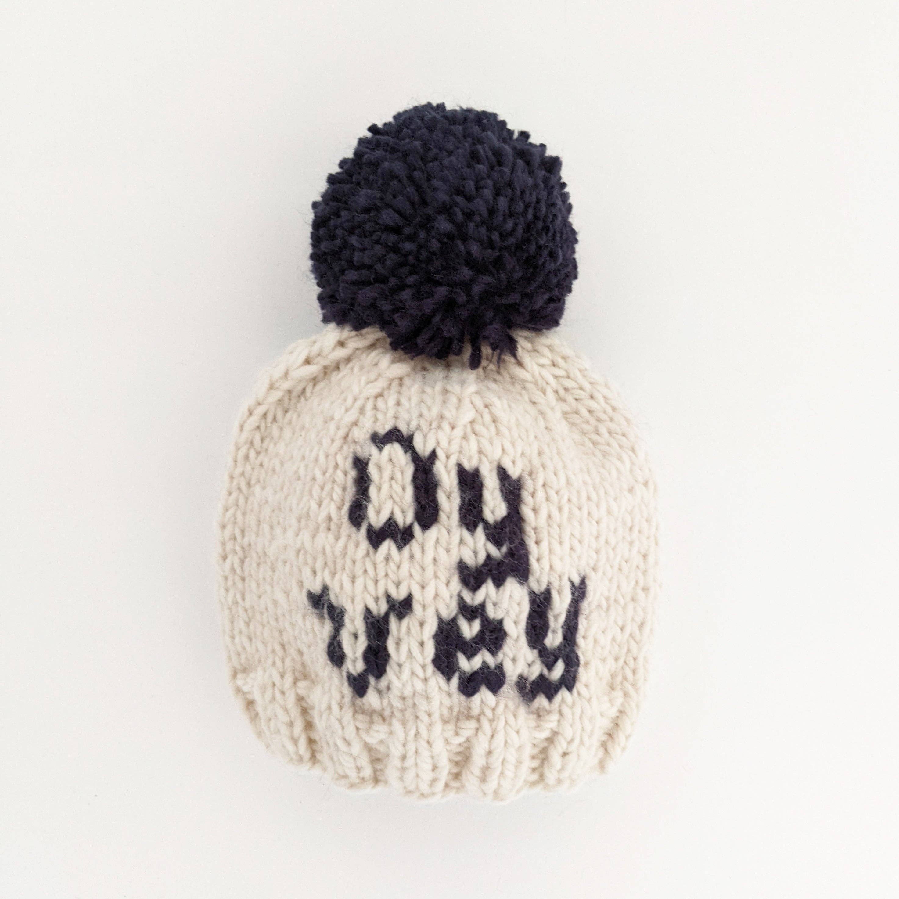 Oy Vey Hand Knit Beanie Hat Baby & Kids