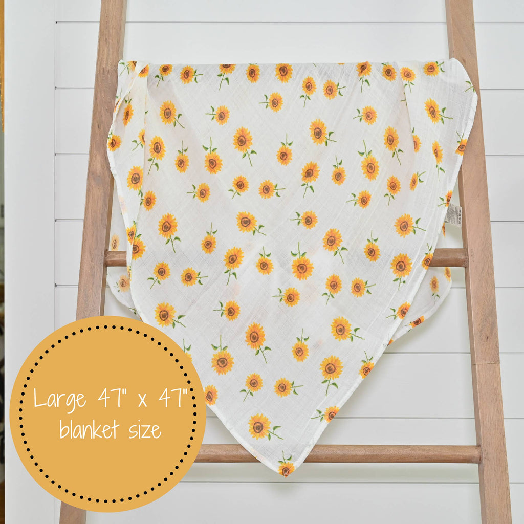 Couverture d'emmaillotage pour bébé Sunflower Fields