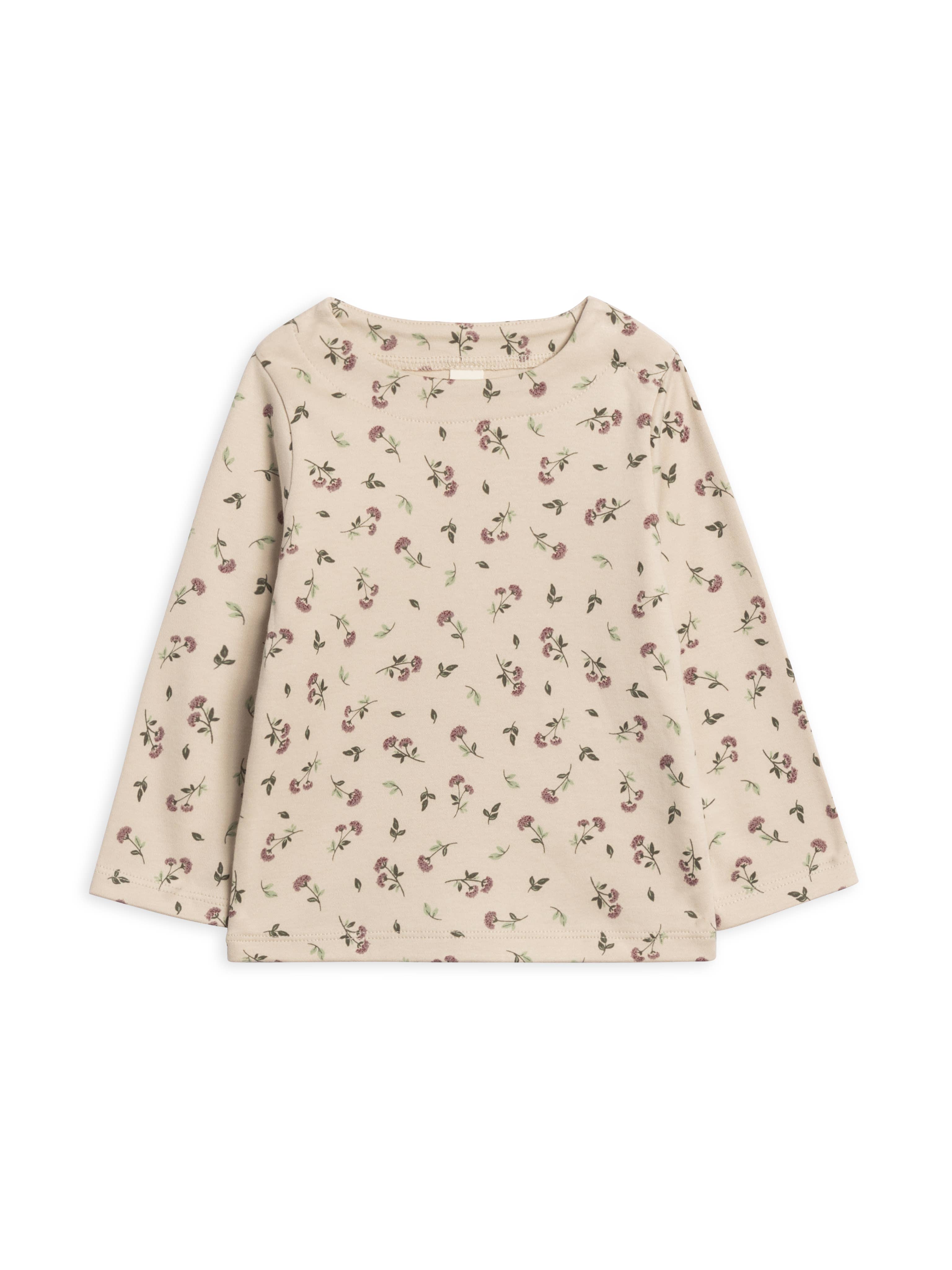 Ryle Snap Shoulder Top: Betty Floral / Purple + Olive / 12-18M