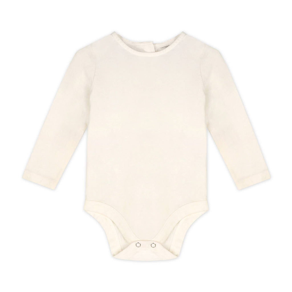 Dino Embroidered Baby Knit Overall Set (Organic): Oatmeal Heather / 12-18M