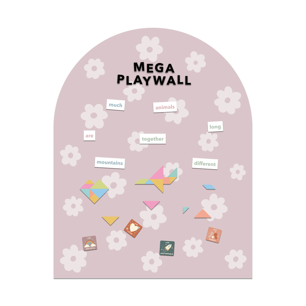 MEGA Magic Playwall - Arch Magnetic Wall Decal for Kids: Starry Skies