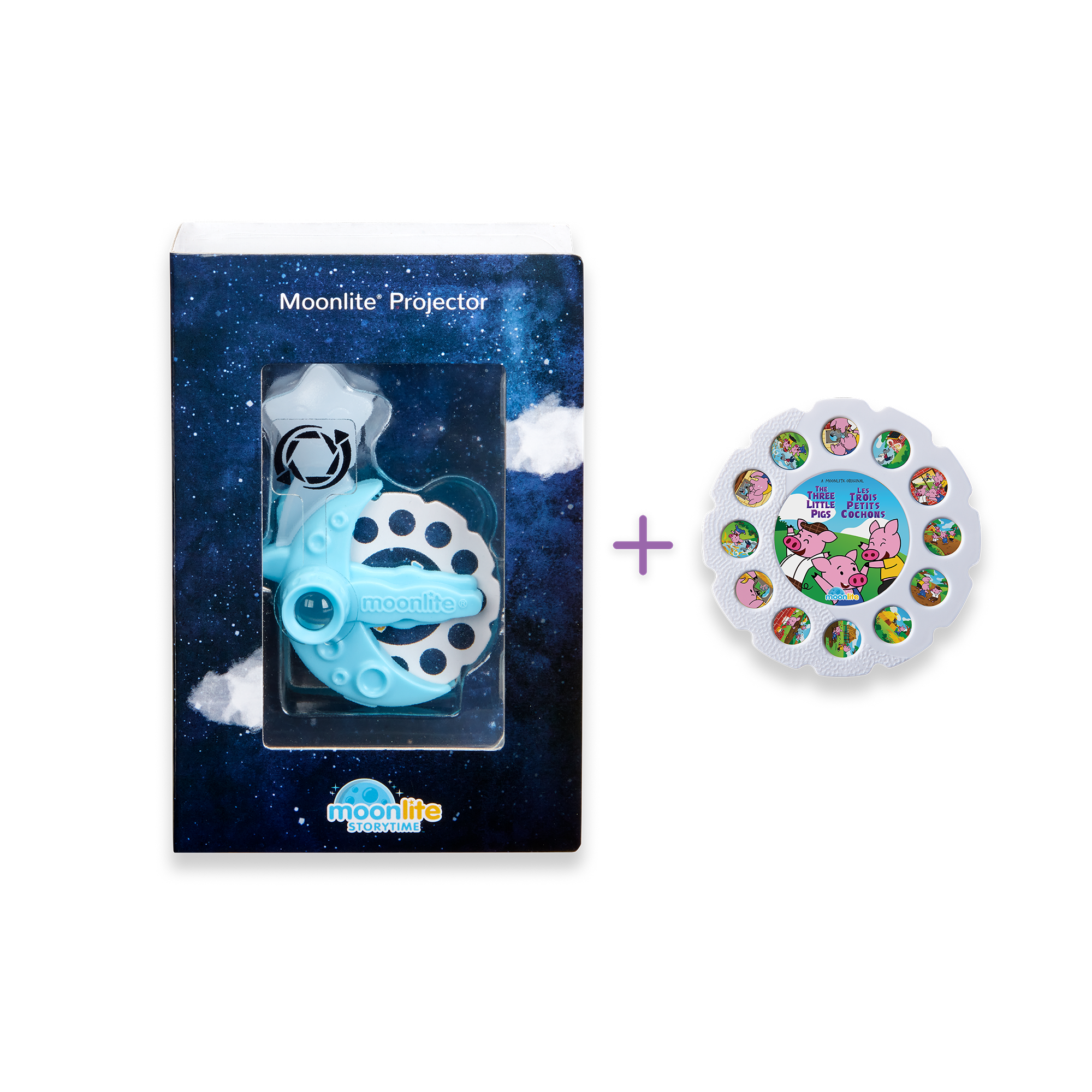 Moonlite Projector in Case with The Three Little Pigs