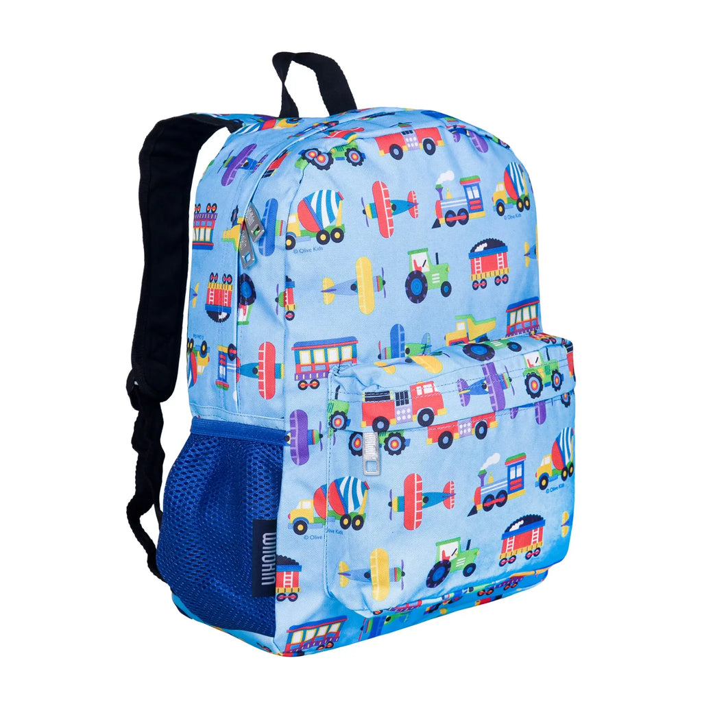 Trains Planes and Trucks Backpack - 16 Inch