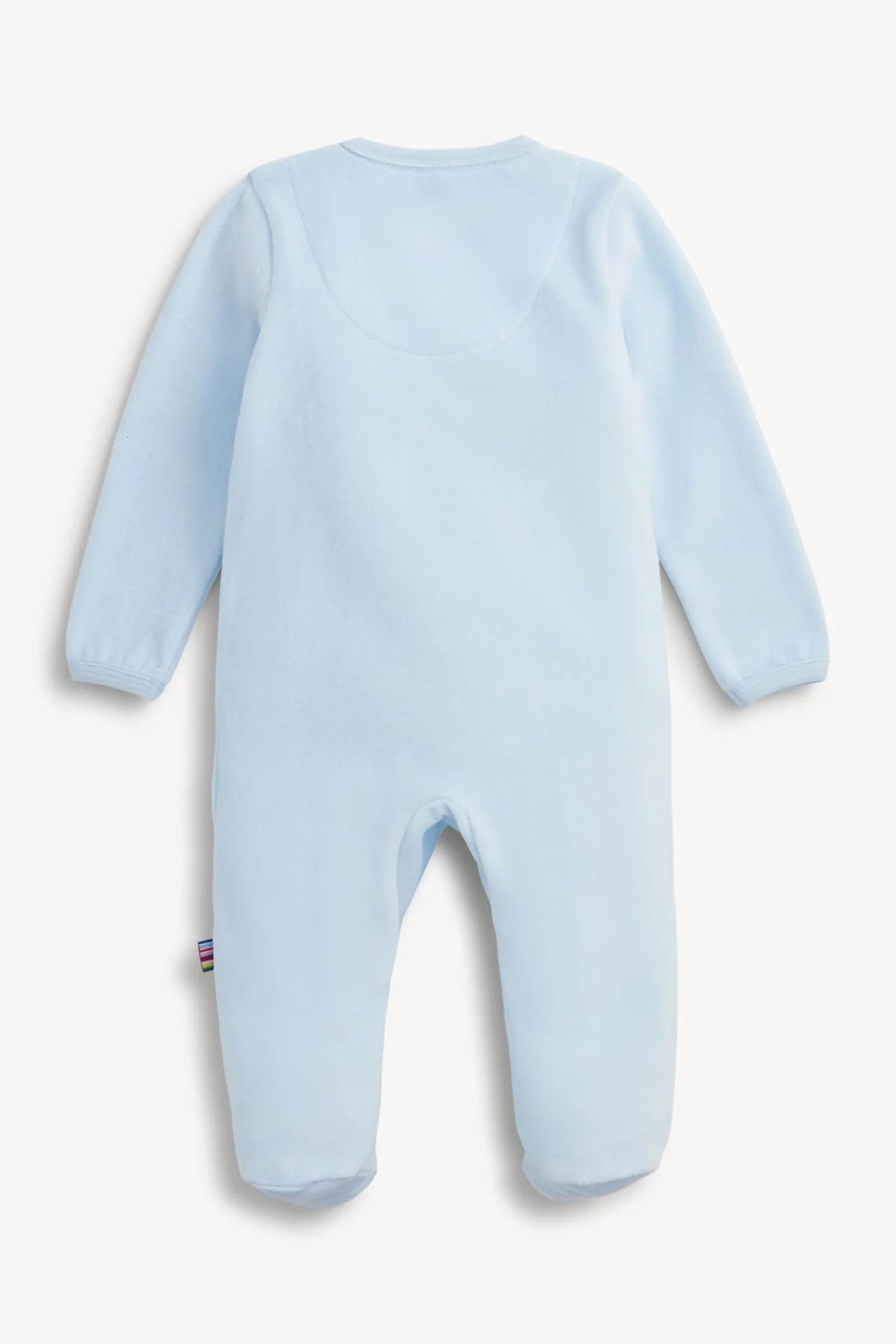 Velour Embroidered Dogs Blue Magnetic Me Footie