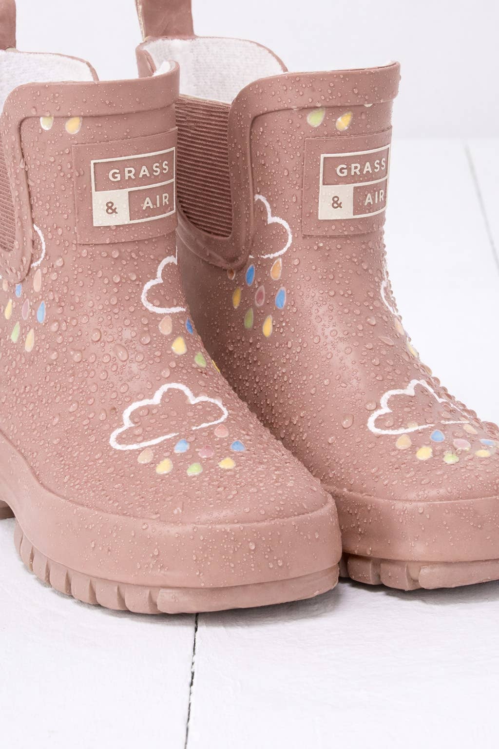 COLOUR CHANGING Kids Shortie Rainboots Rose