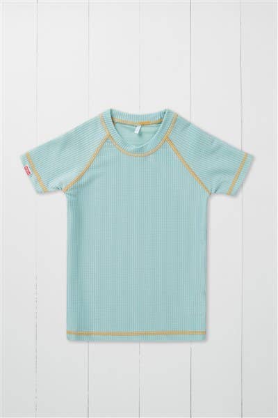 Pistachio Ribbed Kids Rash Guard