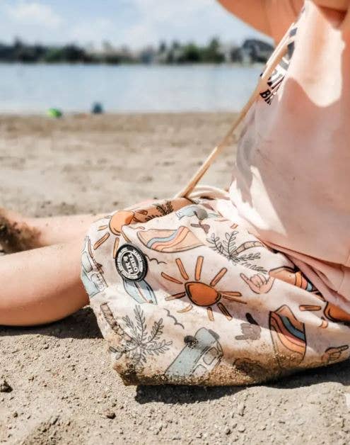 Boys Toddler Swim Trunks Swimsuit - Colorful Surf Board