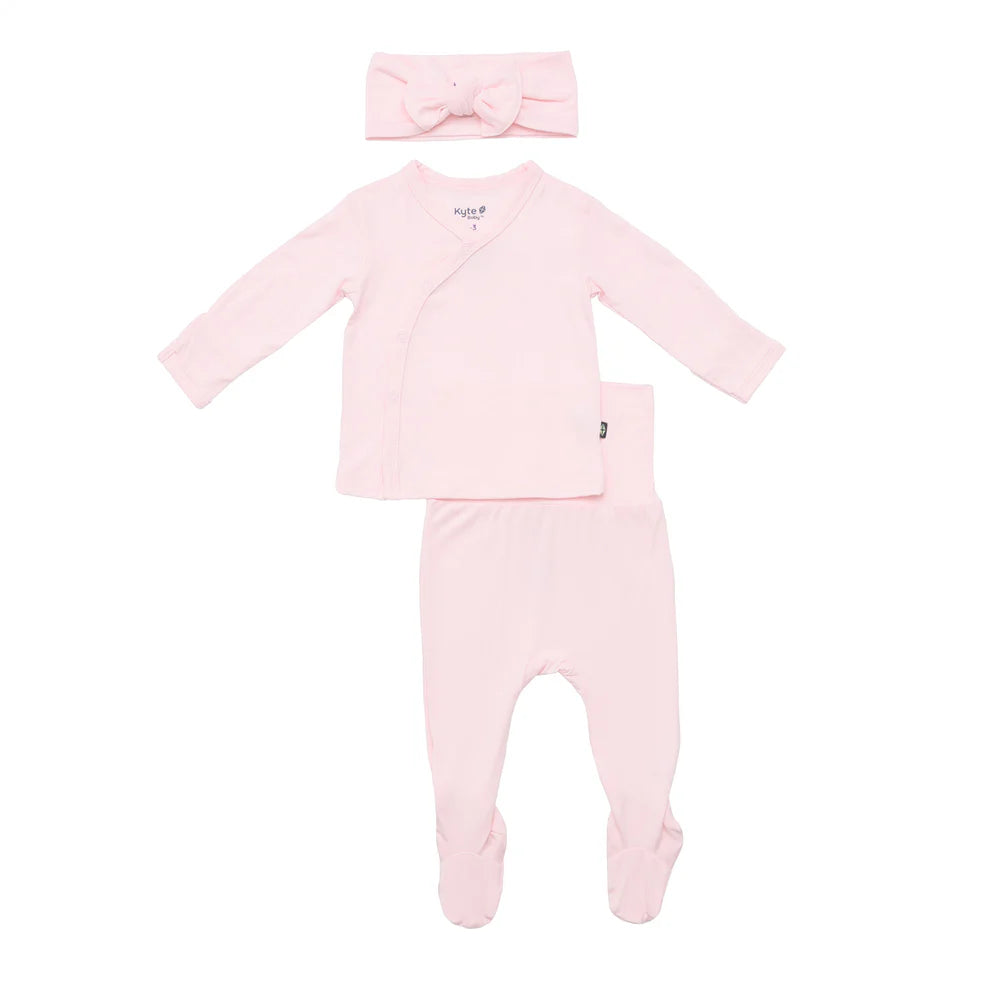 Pyjama à fermeture éclair rose poudré 