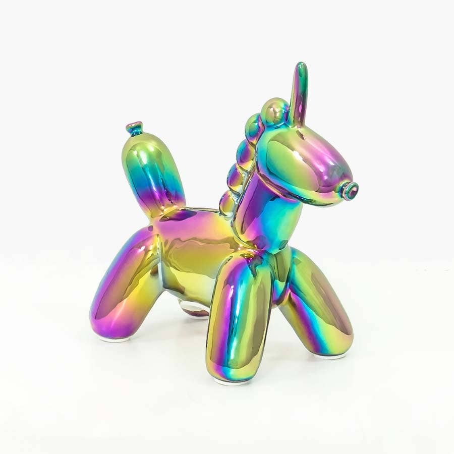 Balloon Money Bank - Baby Unicorn Rainbow