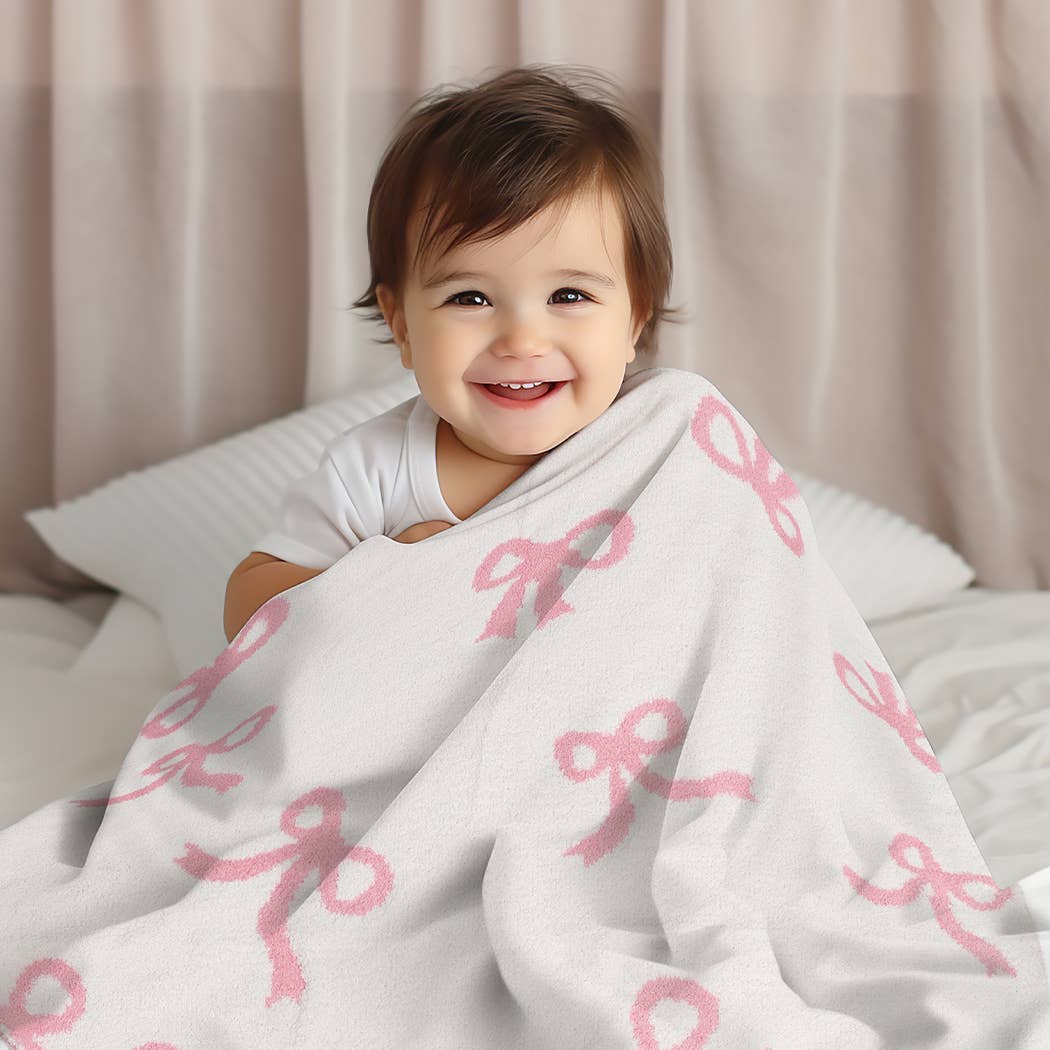 Ribbon Pattern Throw Blanket