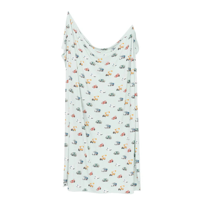 City Vehicles Swaddle Blanket