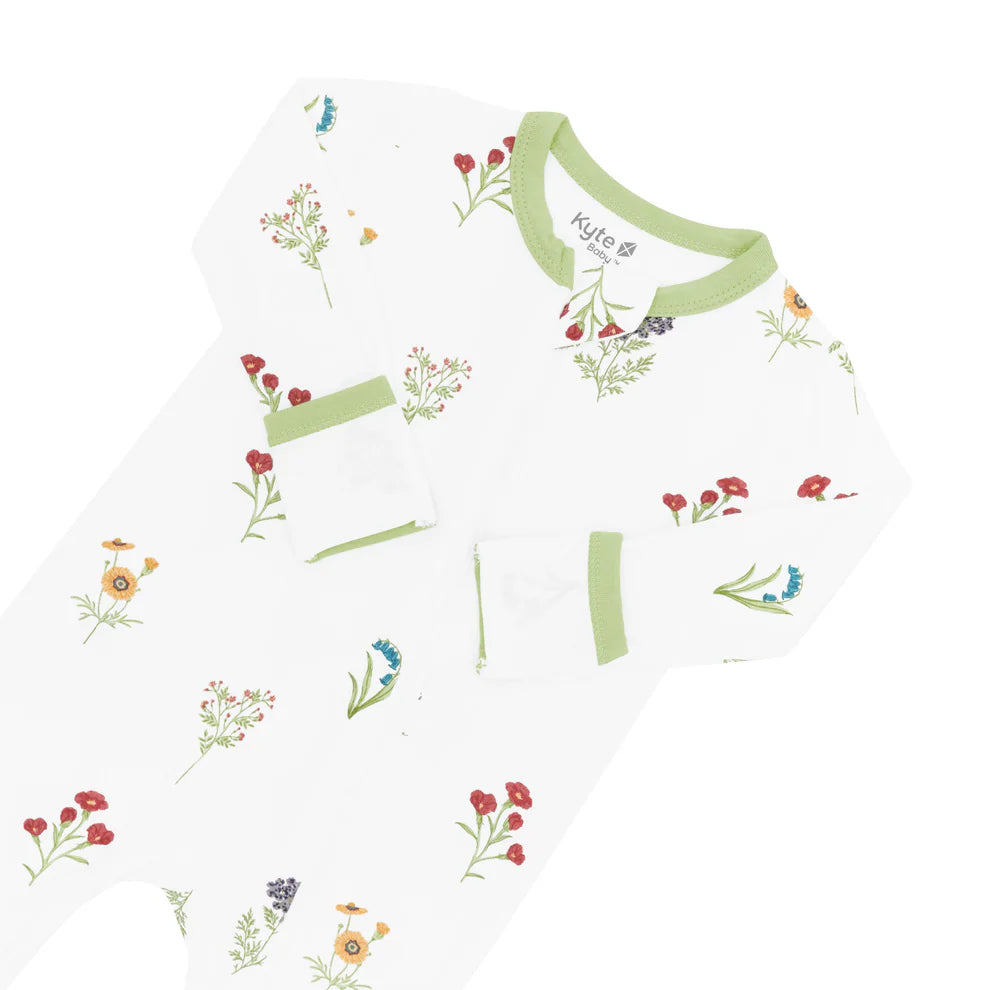 Kyte Baby Wildflower Zippered Romper