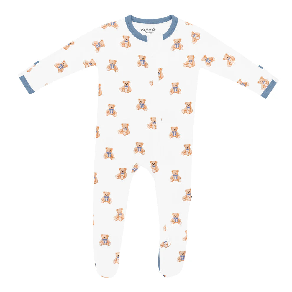 Pyjama à fermeture éclair rose poudré 