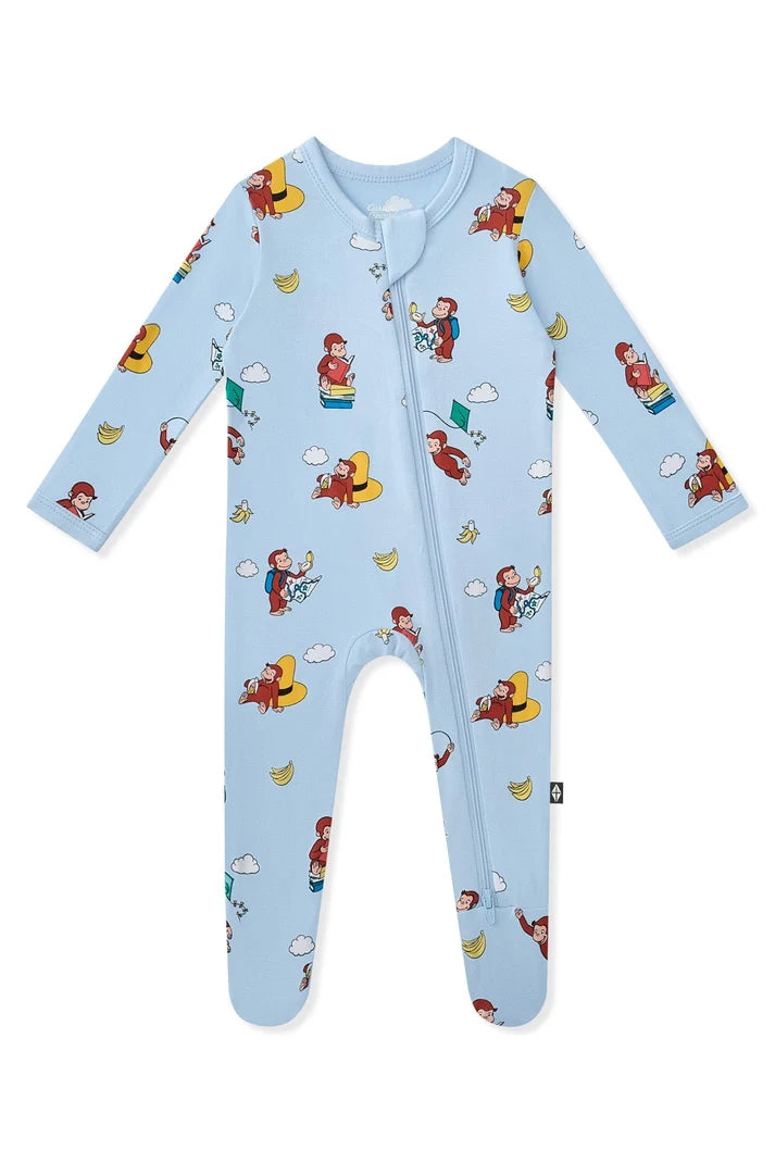 Kyte Baby x Curious George Zippered Footie