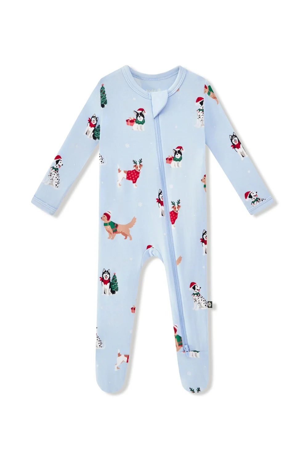 Kyte Baby Holiday Pups Zippered Footie