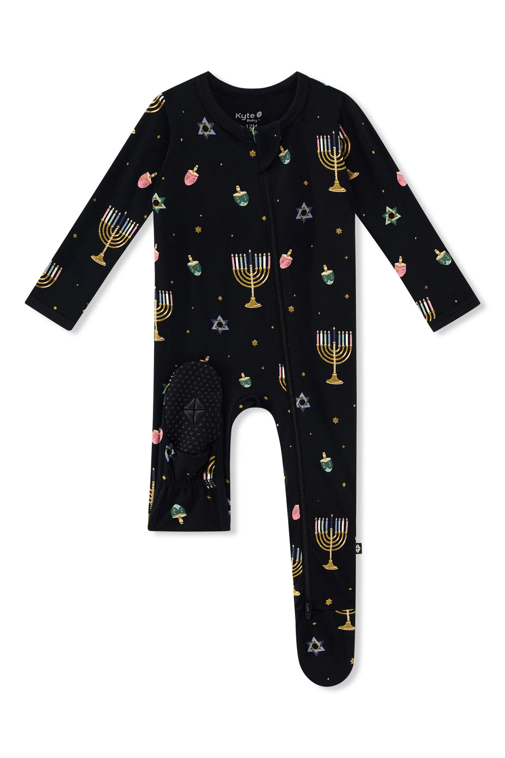 Kyte Baby Hanukkah Nights Zippered Footie