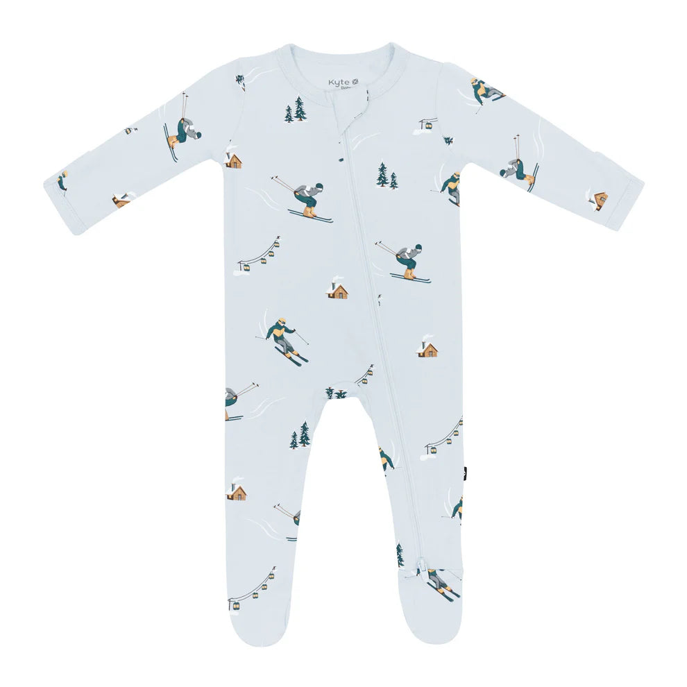 Ski Zippered Footie Pajama