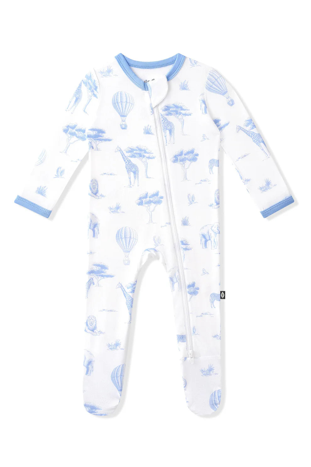 Kyte Baby Toile Safari Zippered Footie Pajama