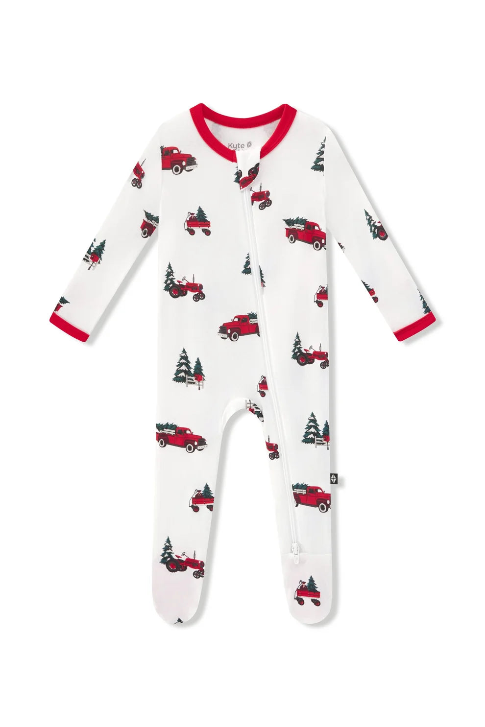 Kyte Baby Holiday Tree Farm Zippered Footie